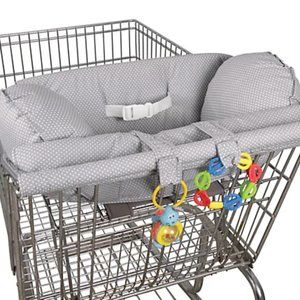 Leachco® Prop ‘R Shopper® Body Fit Shopping Cart Cover in Grey Pin Dot